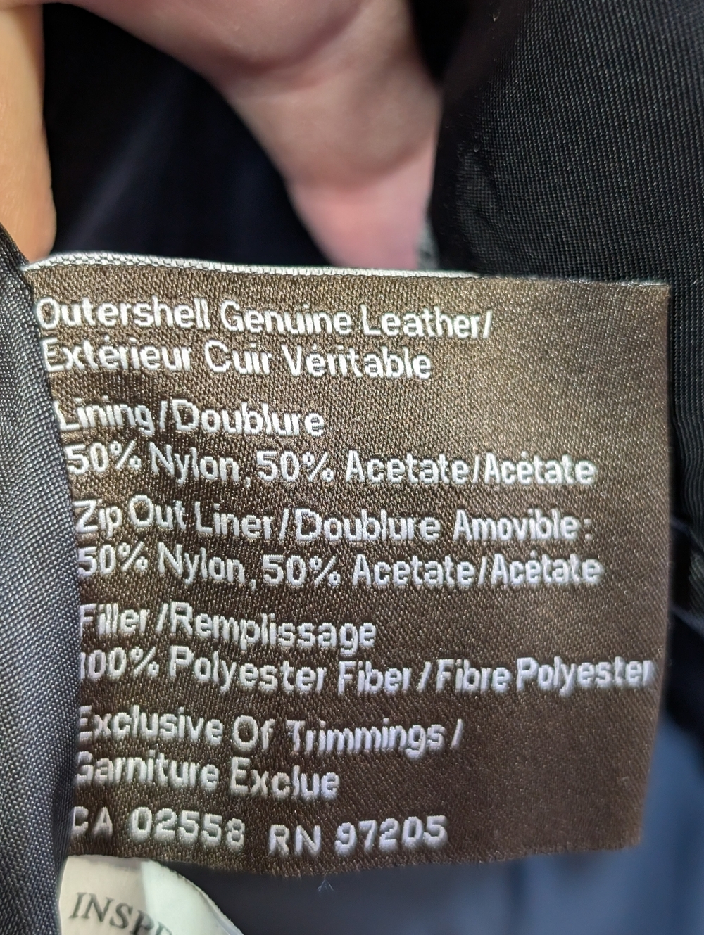 Danier Genuine Leather Coat Women's 3XL Black - Picture 14 of 16